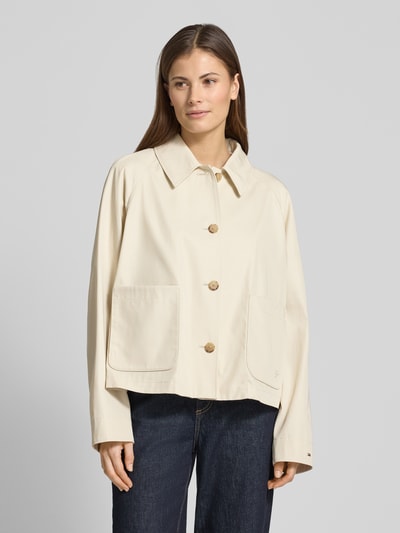 Tommy Hilfiger Trencz o kroju relaxed fit z czystej bawełny Beżowy 4