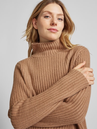 (The Mercer) N.Y. Gebreide pullover van kasjmier met opstaande kraag Camel gemêleerd - 3