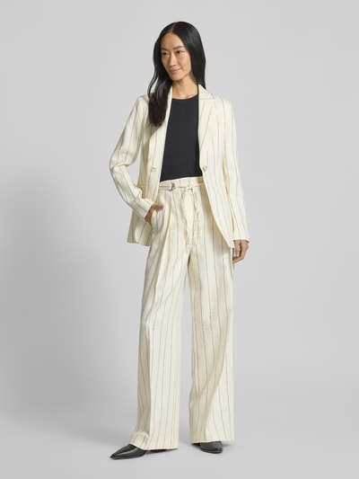 BOSS Leinenblazer mit Reverskragen Modell 'Jia' Offwhite 1