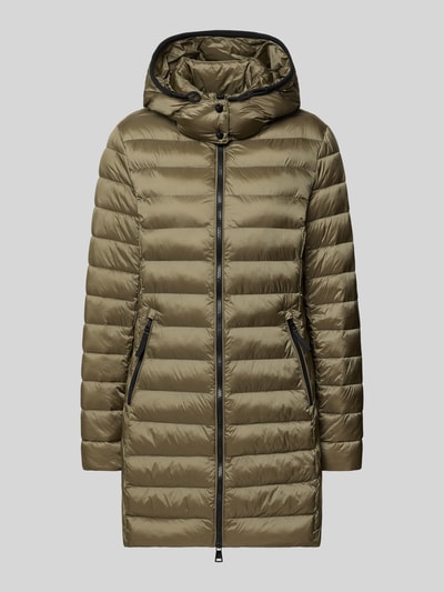 Fuchs Schmitt Regular fit gewatteerde lange jas met capuchon Olijfgroen - 2