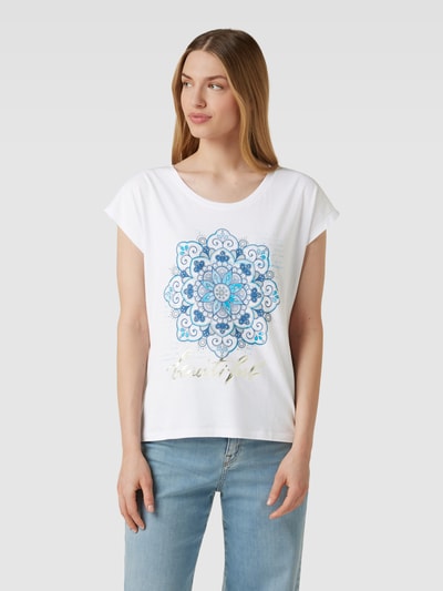 Montego T-Shirt mit Motiv-Print Weiss 4