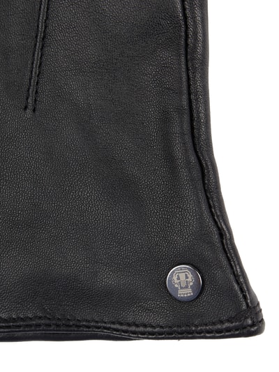 Roeckl Handschuhe aus Leder mit Ziernähten  Black 2