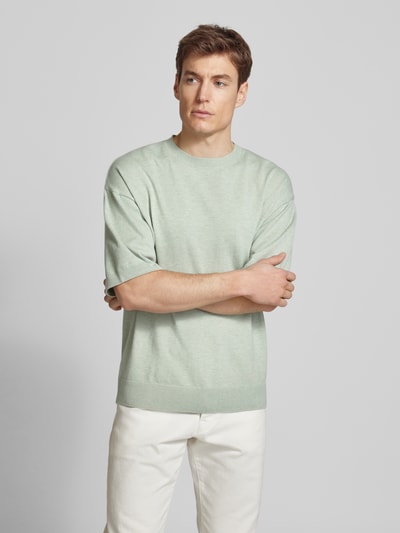 Jack & Jones Premium T-Shirt in Strick-Optik mit gerippten Abschlüssen Lind 4