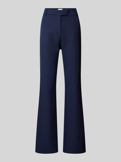 Be Pure Dutch Flared stoffen broek met riemlussen Marineblauw - 2