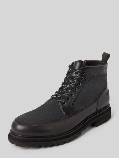 DIGEL Veterboots van echt leer, model 'SPIDER' Middengrijs - 1