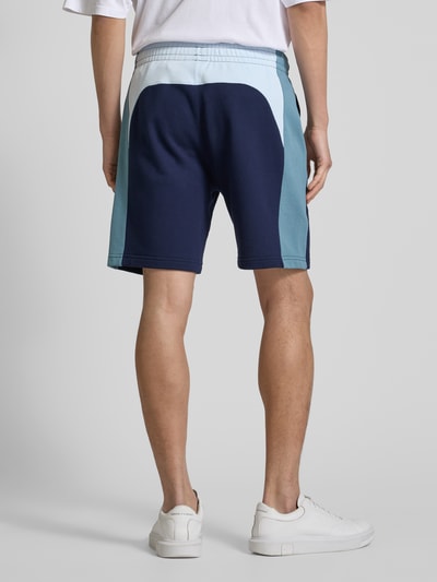 Lacoste Sweatshorts met labeldetail Rookblauw - 5