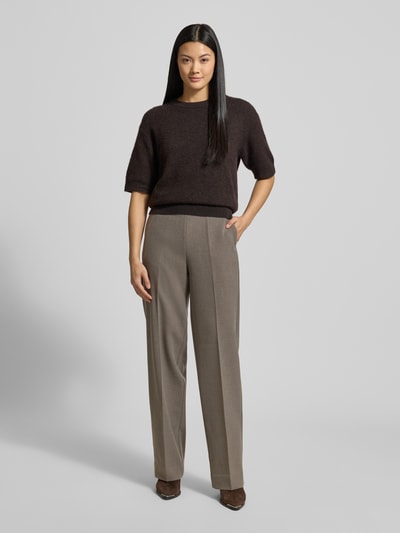 Tommy Hilfiger Straight leg fit broek met viscose Taupe - 1