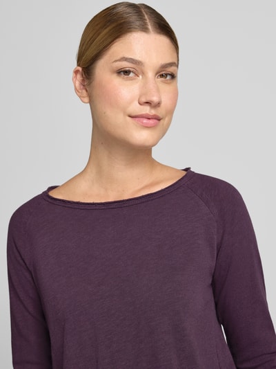 Rich & Royal Longleeve mit Rollsaum und Raglanärmeln Aubergine 3