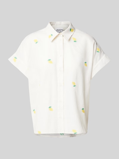 JAKE*S STUDIO WOMAN Relaxed Fit Bluse mit Kappärmeln Offwhite 2
