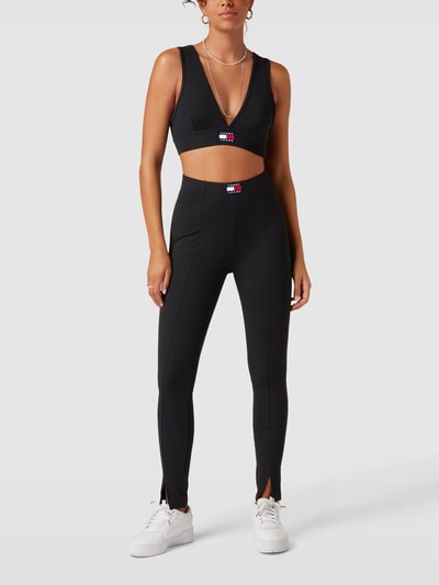 Tommy Jeans Bustier in Ripp-Optik Black 1