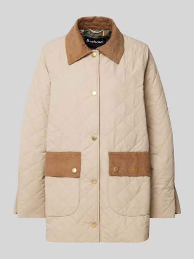 Barbour Jacke mit Steppnähten Modell 'CORINNE' Sand 2