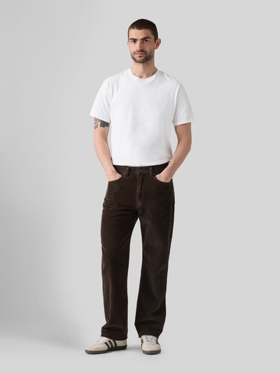 Levi's® Loose Straight Fit Cordhose aus reiner Baumwolle Modell '565™' Dunkelbraun 1