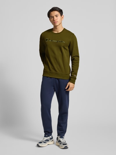 CHAMPION Sweatshirt met labelstitching en ronde hals Groen - 1