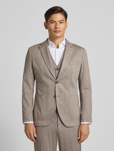 CG - Club of Gents 2-Knopf-Sakko mit Reverskragen Modell 'Carter' Beige 4