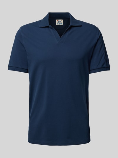 MC2 Saint Barth Regular fit poloshirt met V-hals, model 'CHARLES' Marineblauw - 1