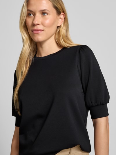 Soyaconcept Sweatshirt met ribboorden, model 'BANU' Zwart - 3
