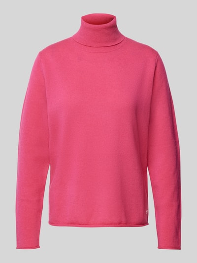 Fynch-Hatton Strickpullover mit geripptem Rollkragen Pink 2