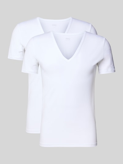 Mey T-Shirt mit V-Ausschnitt Weiss 2