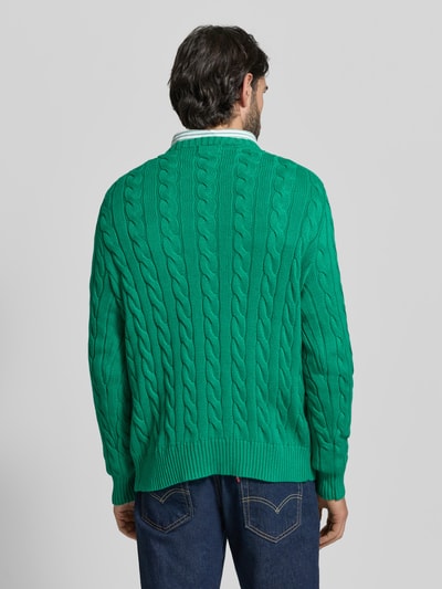 Polo Ralph Lauren Regular Fit Strickpullover aus reiner Baumwolle Gruen 5