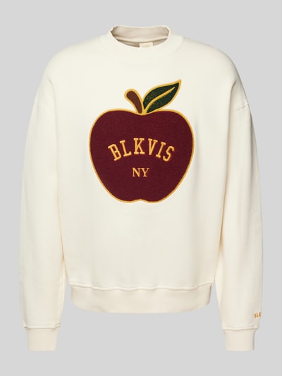 BLKVIS Sweatshirt mit Label-Stitching Offwhite 2