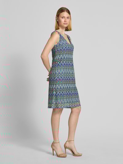 ROBE LÉGÈRE Knielanges Kleid mit tiefem V-Ausschnitt Tuerkis 1