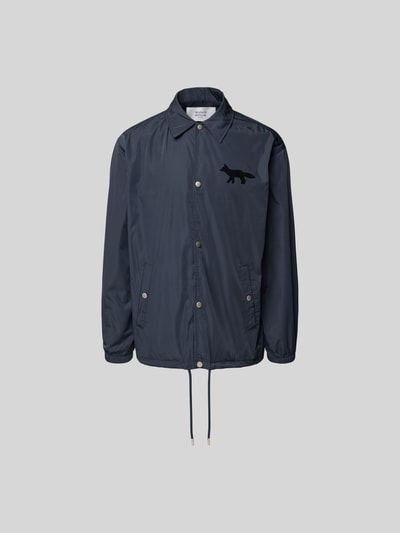 MAISON KITSUNÉ Trainingsjacke mit Druckknopfleiste Dunkelgrau 2