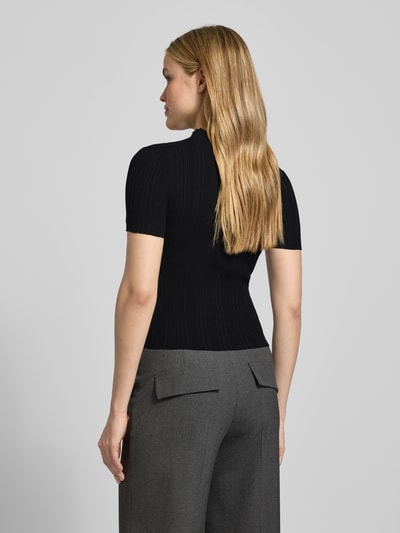 HUGO T-shirt o kroju slim fit z mieszanki wiskozy model ‘SARPHAPILK’ Czarny 5