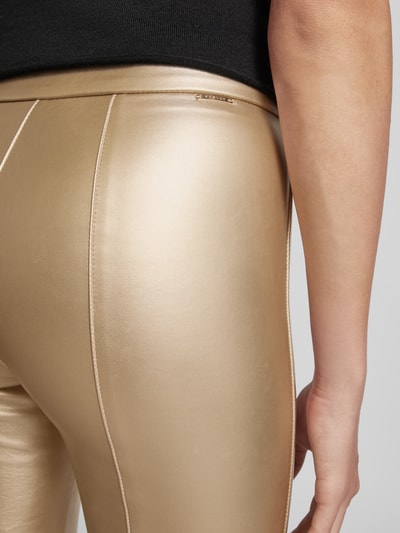 ROSNER Skinny Fit Hose mit seitlichem Reißverschluss Modell 'Alisa' Gold 3