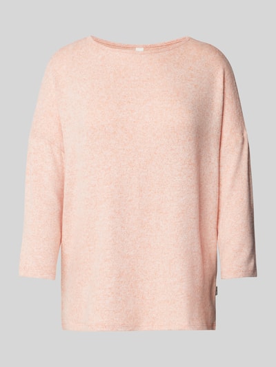 QS Gebreide pullover met extra brede schouders, model 'Missoni' Zalm - 2