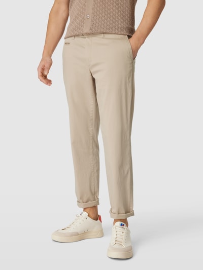 Brax Stoffen broek met paspelzak, model 'Everest' Beige - 4