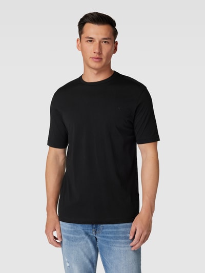 HECHTER PARIS T-Shirt mit Logo-Stitching Black 4