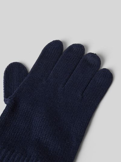 Tommy Hilfiger Handschoenen van een mix van katoen en kasjmier Marineblauw - 3