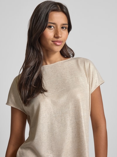 Someday T-shirt met kapmouwen, model 'Kevita' Zand - 3