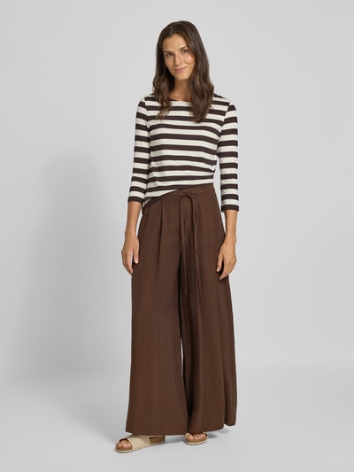 More & More Stoffen broek met elastische band Chocoladebruin - 1