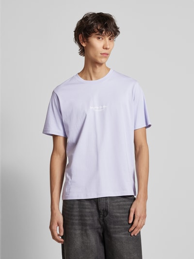 Jack & Jones T-Shirt mit Label-Print Modell 'VESTERBRO' Flieder 4