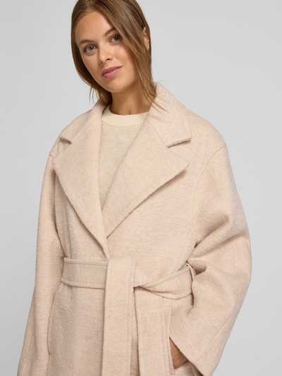 Lanius Wollmantel mit Reverskragen Offwhite Melange 3