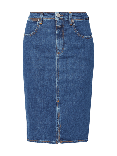 Closed Stone Washed Jeansrock mit Gehschlitz Jeansblau 2