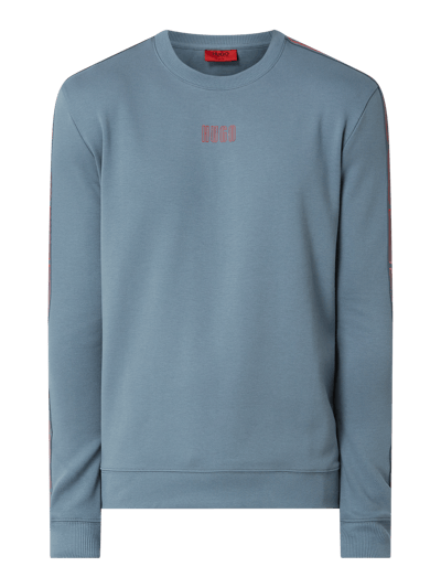 HUGO Sweatshirt aus Baumwolle Modell 'Doby' Petrol 2