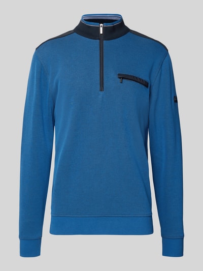 bugatti Bluza ze stójką model ‘Selanik’ Królewski niebieski 2