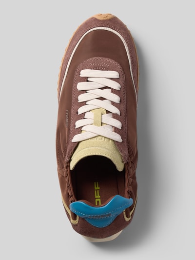 HOFF Sneaker aus Leder-Mix mit Logo-Detail Modell 'Bridge' Mittelbraun 3