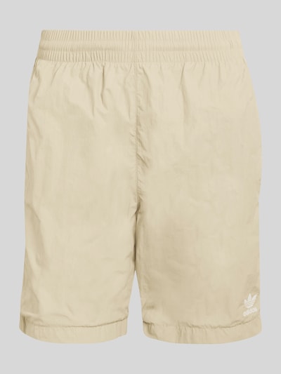 adidas Originals Shorts mit Logo Stitching aus reiner Baumwolle Beige 2