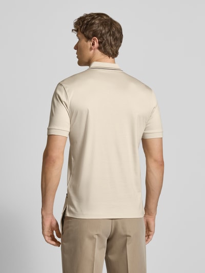 BOSS Slim Fit Poloshirt aus reiner Baumwolle Offwhite 5