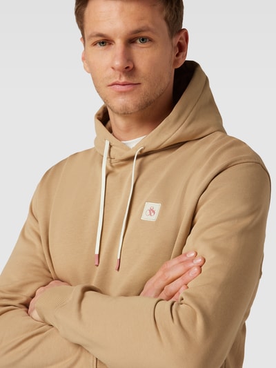 Scotch & Soda Hoodie mit Logo-Badge Beige 3