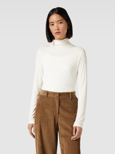 OPUS Shirt met lange mouwen en turtleneck, model 'Sayar' Offwhite - 4