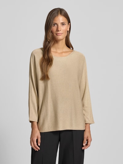 s.Oliver BLACK LABEL Relaxed Fit Pullover aus Viskose-Mix Sand 4
