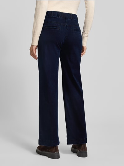 Raphaela By Brax Flared jeans met elastische band, model 'Pam' Donkerblauw - 5