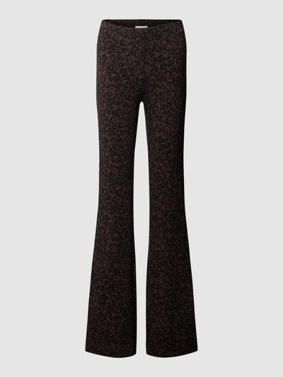 Armedangels Stoffen broek met all-over motief, model 'DONNAA' Middenbruin - 1