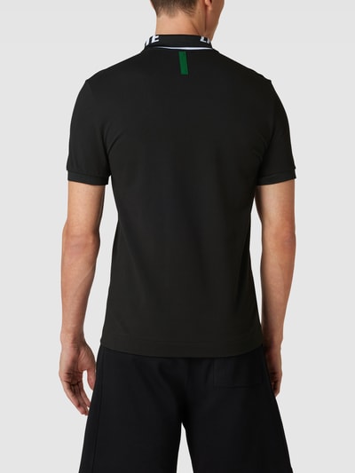 Lacoste Poloshirt mit Label-Print und Logo-Patch Modell 'EXCLUSIV' Black 5