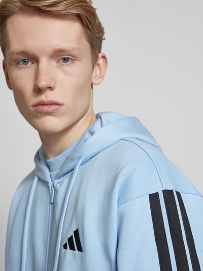 ADIDAS SPORTSWEAR Sweatjacke mit Viskose-Anteil und  Label-Stitching Bleu 3