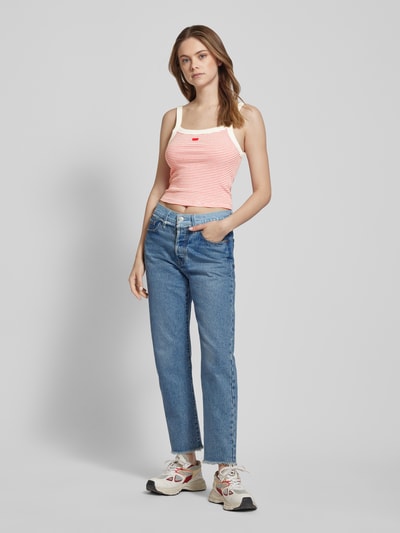 Levi's® Korte top met streepmotief, model 'ESSENTIAL SPORTY' Rood - 1